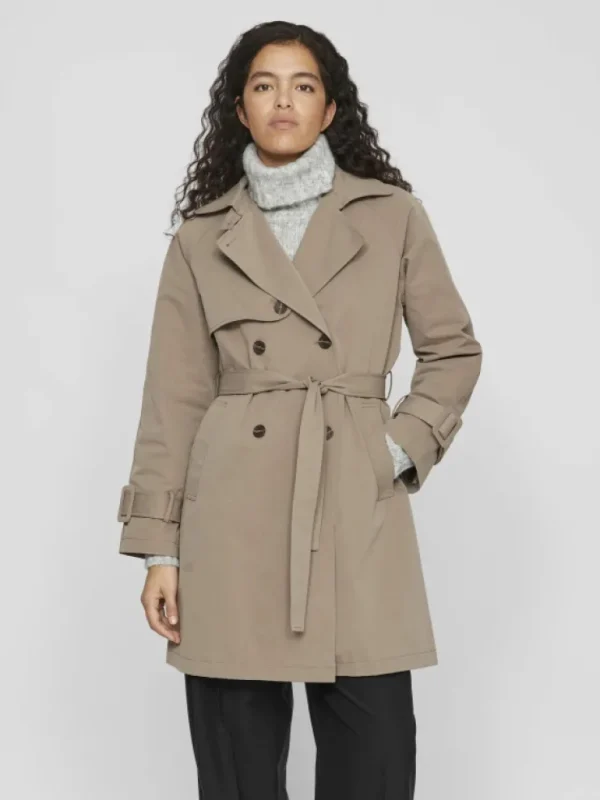 VILA Jackets & Coats^BELTED TRENCHCOAT