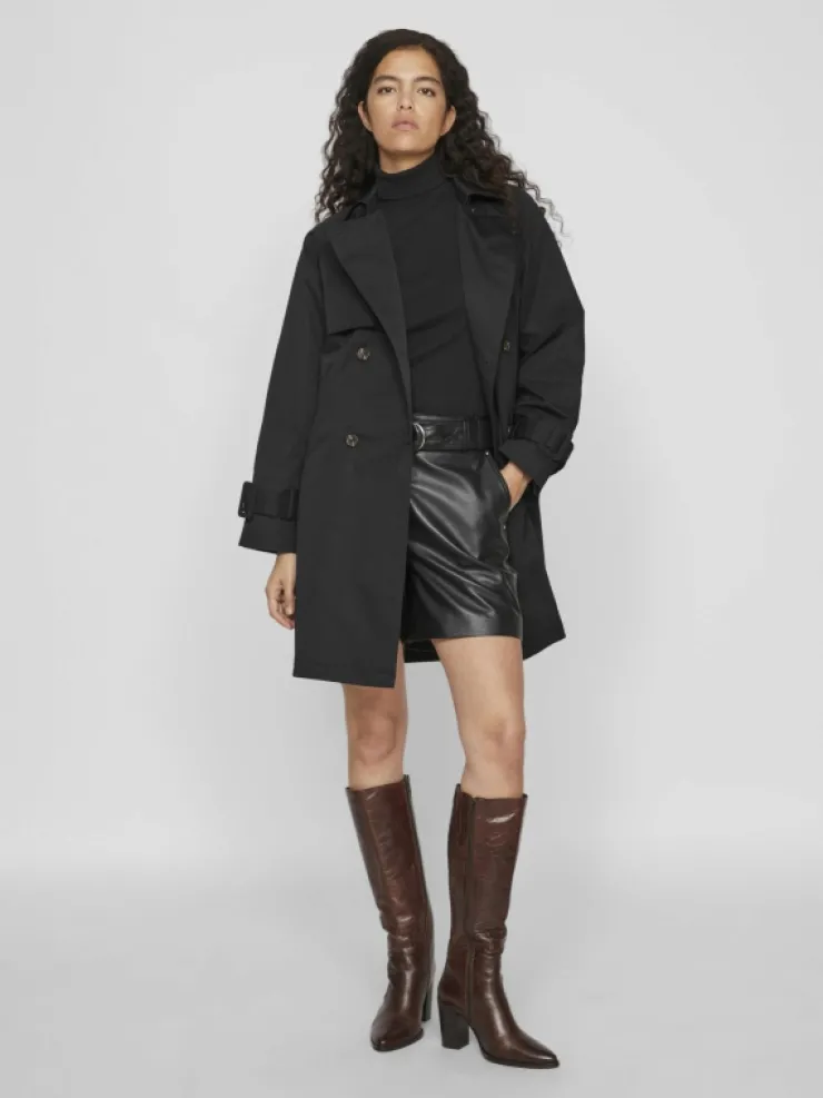 VILA Jackets & Coats^BELTED TRENCHCOAT