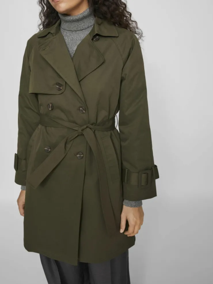 VILA Jackets & Coats^BELTED TRENCHCOAT