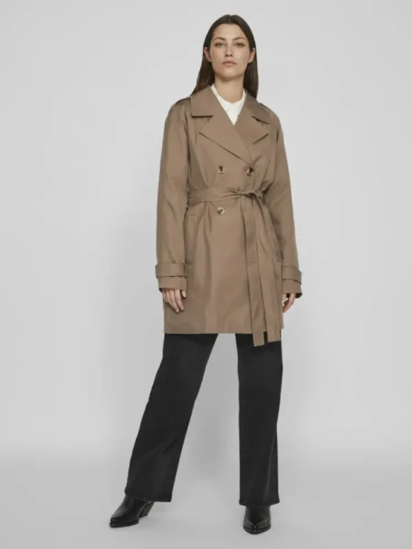 VILA Jackets & Coats^BELTED TRENCHCOAT