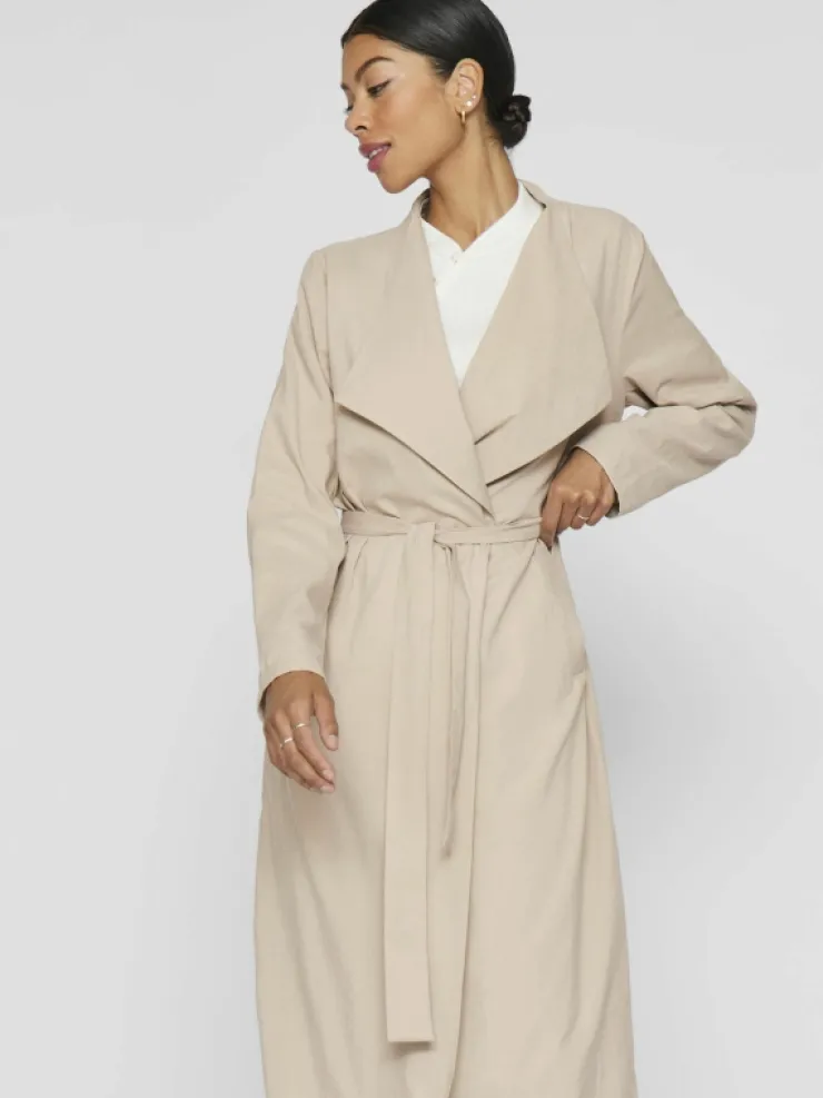 VILA Jackets & Coats^BELTED TRENCHCOAT