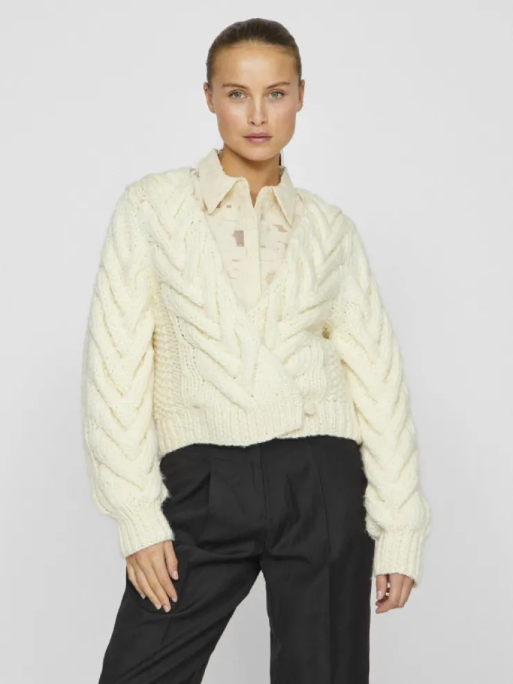 VILA Knitwear^CABLE KNITTED CARDIGAN