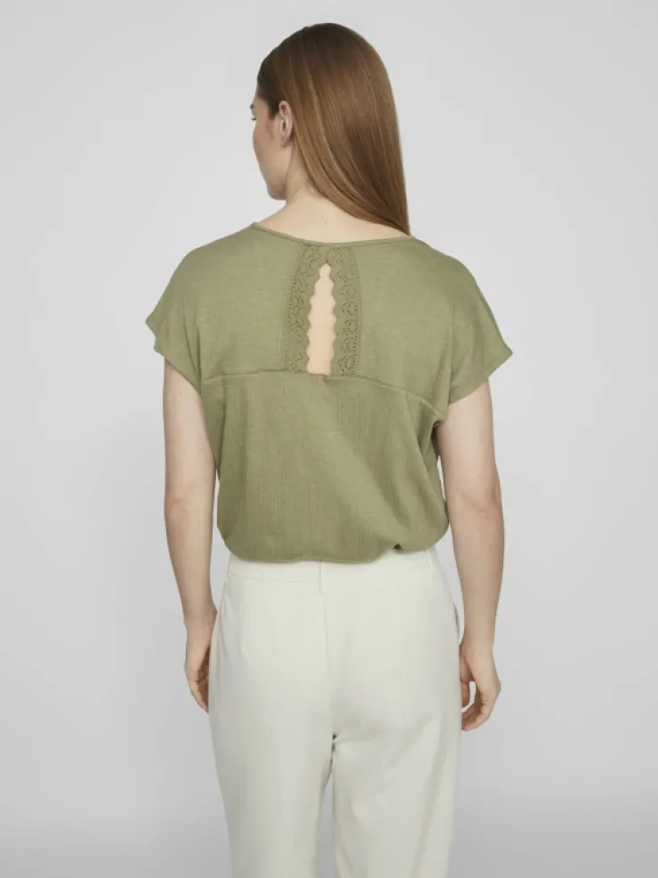 VILA Tops & T-shirts^CAP SLEEVED V-NECK TOP