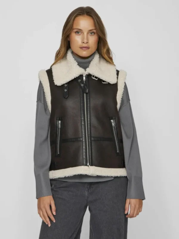 VILA Jackets & Coats^COATED WAISTCOAT