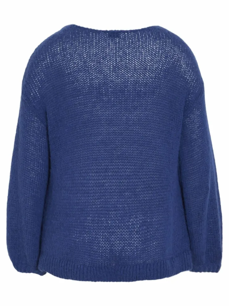 VILA Knitwear^CURVE - BOATNECK KNITTED PULLOVER