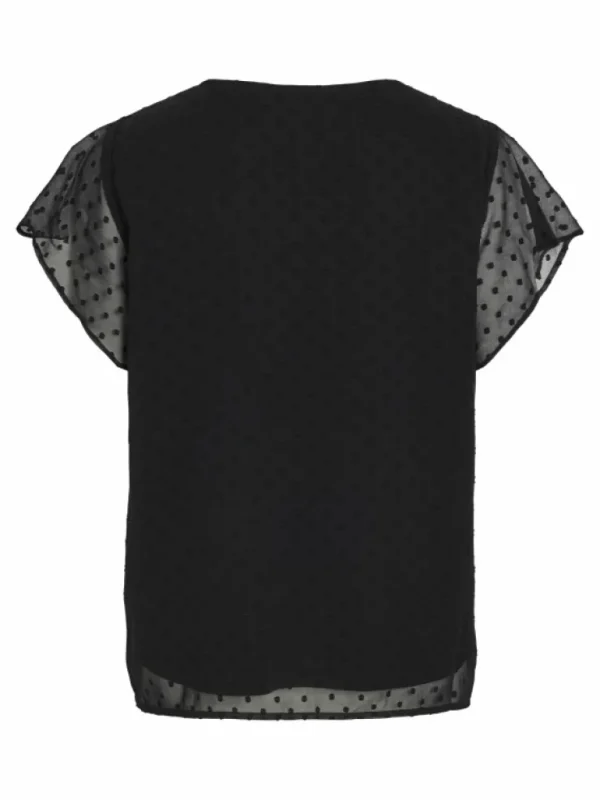VILA Tops & T-shirts^DOTTED SHORT SLEEVED TOP