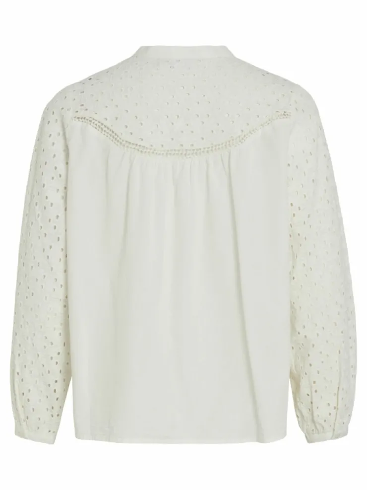 VILA Tops & T-shirts^EMBROIDERED LONG SLEEVED TOP