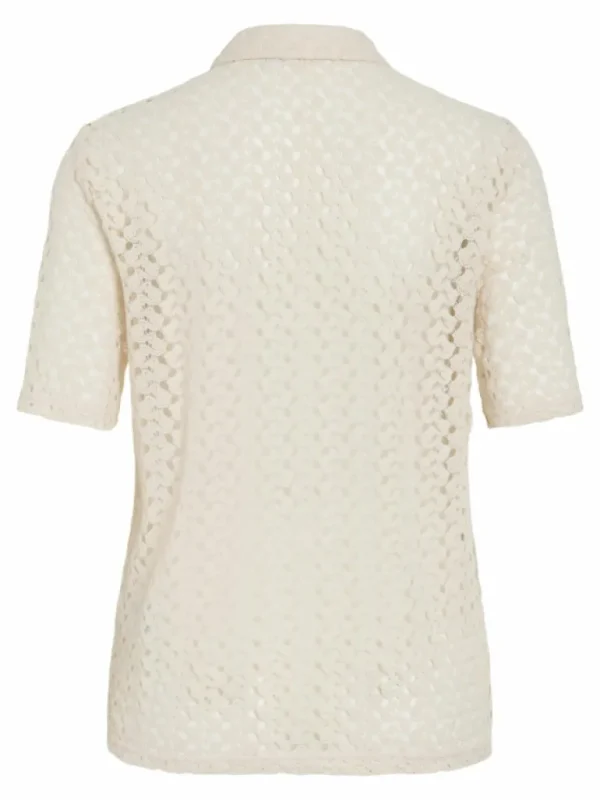 VILA Shirts^EMBROIDERED SHORT SLEEVED SHIRT