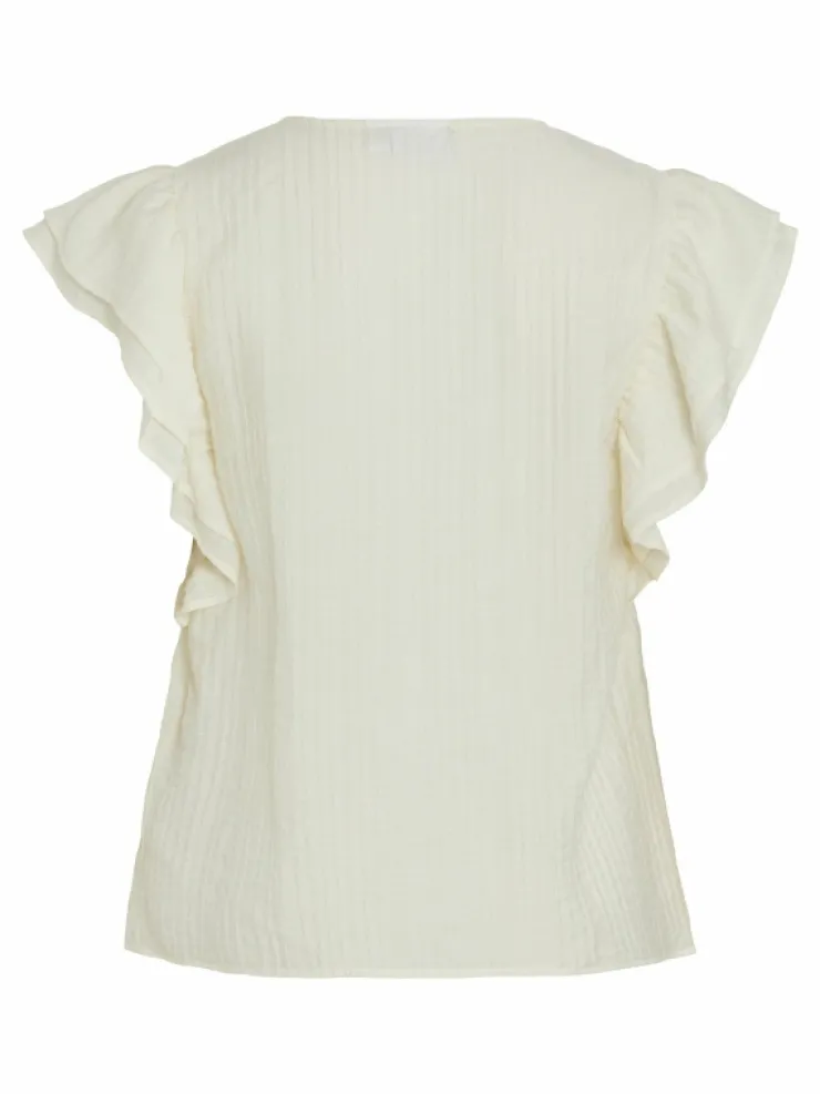 VILA Tops & T-shirts^FRILL SHOULDER SLEEVELESS TOP