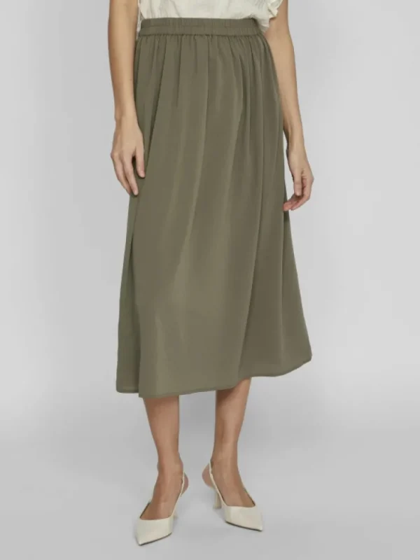 VILA Skirts^HIGH WAIST MIDI SKIRT
