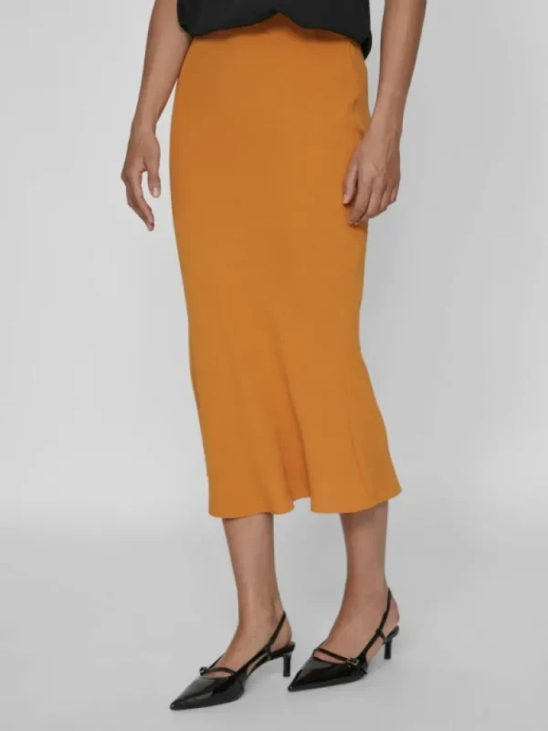 VILA Skirts^HIGH WAIST MIDI SKIRT