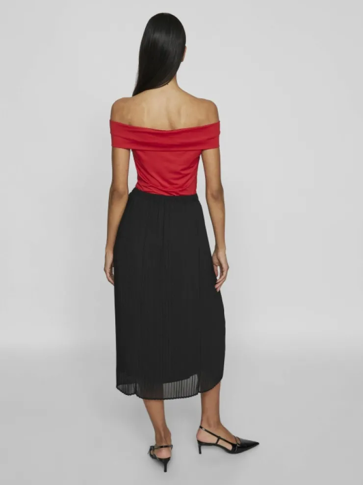 VILA Skirts^HIGH WAIST MIDI SKIRT