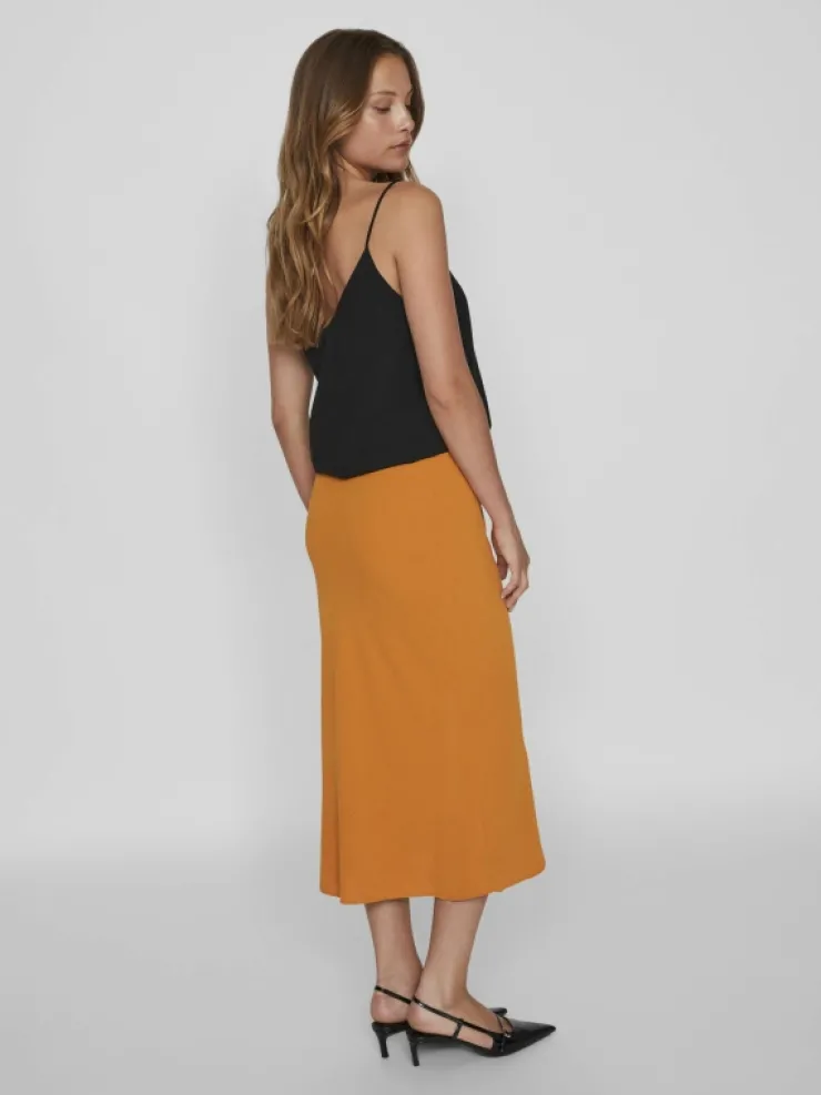VILA Skirts^HIGH WAIST MIDI SKIRT