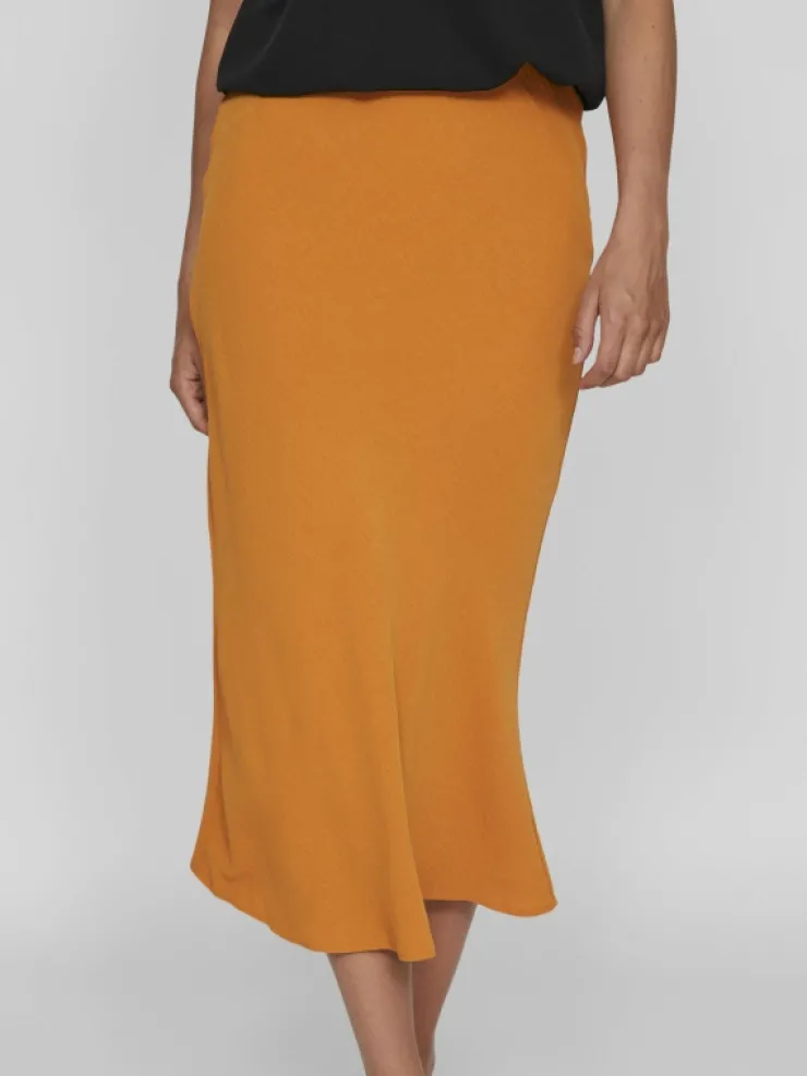 VILA Skirts^HIGH WAIST MIDI SKIRT