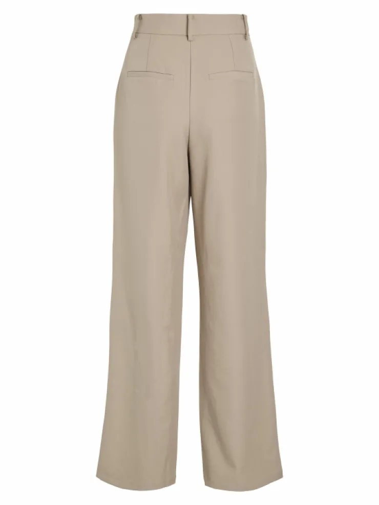 VILA Trousers & Leggings | Blazers & Suits^HIGH WAIST WIDE-LEG TROUSERS