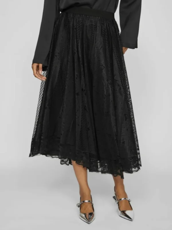 VILA Skirts^HIGH WAISTED MIDI SKIRT