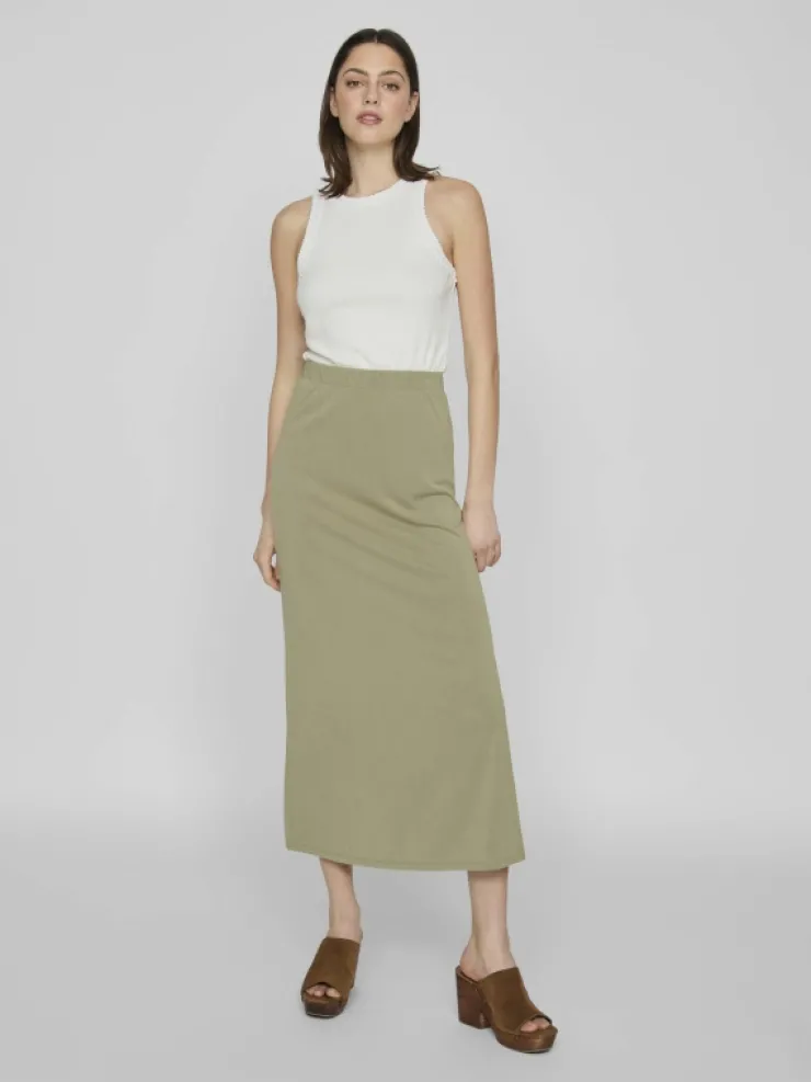 VILA Skirts^HIGH WAISTED MIDI SKIRT