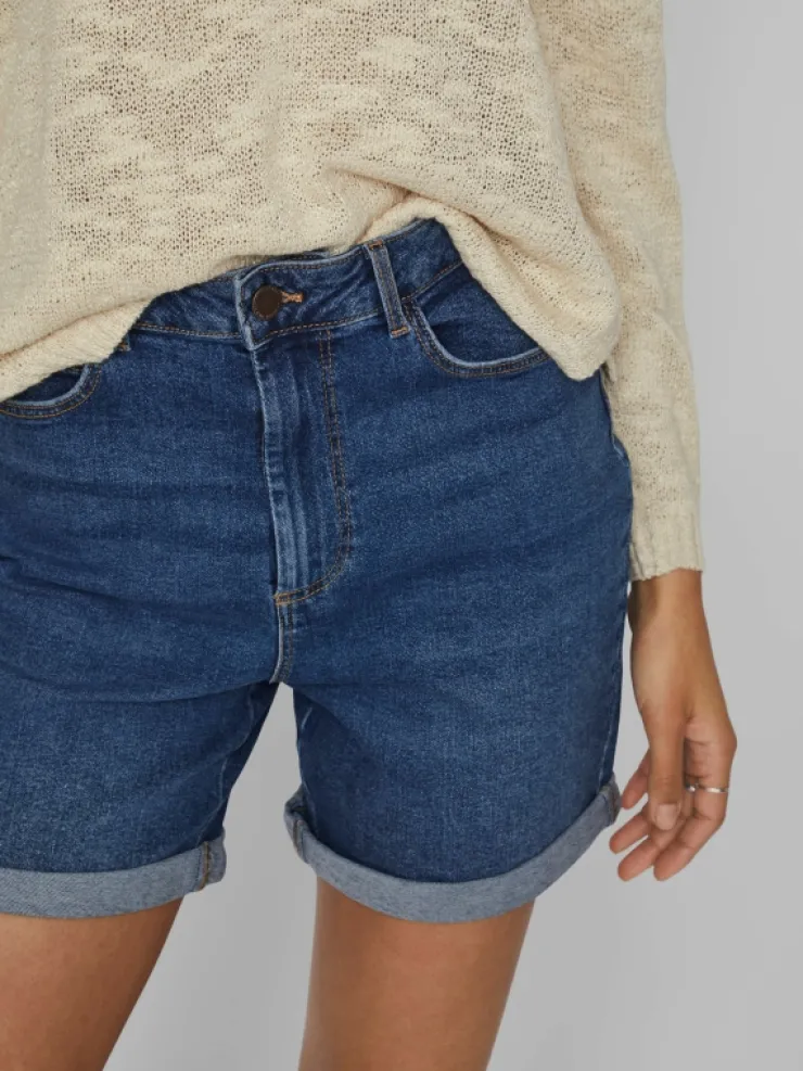 VILA Shorts^HIGH-WAIST DENIM SHORTS