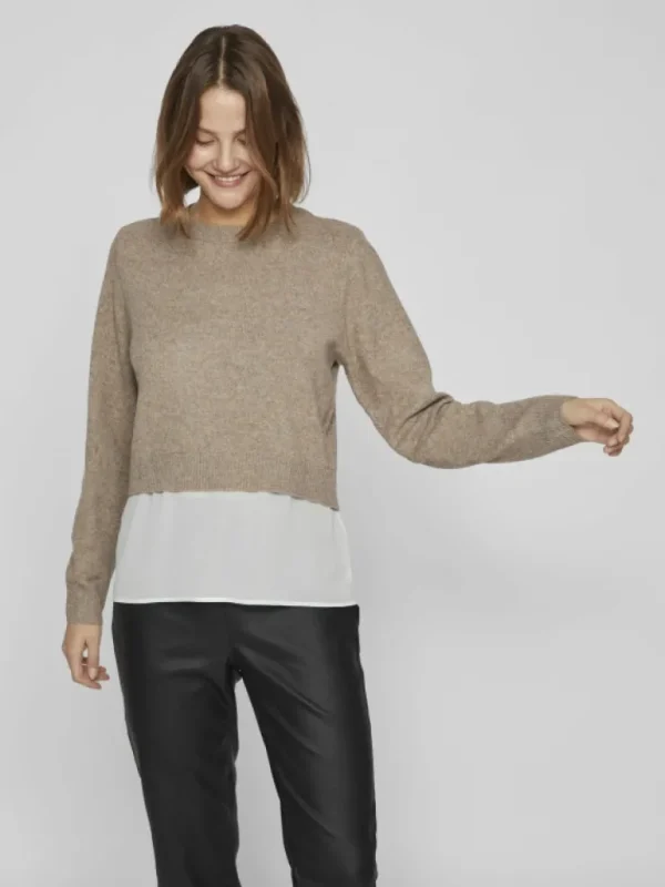 VILA Knitwear^2IN1 SHIRT JUMPER
