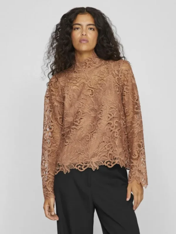 VILA Tops & T-shirts^LACE LONG SLEEVED TOP