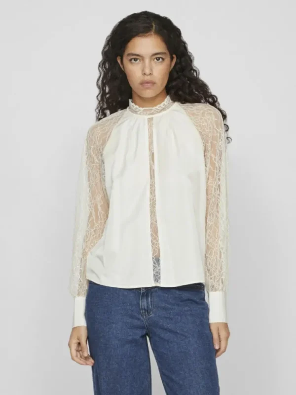 VILA Tops & T-shirts^LACE LONG SLEEVED TOP