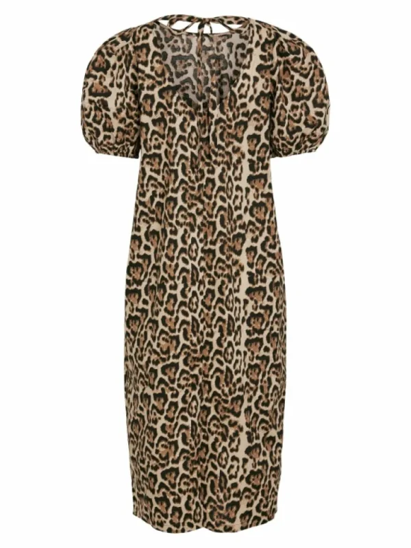VILA Dresses^LEOPARD PRINT MIDI DRESS