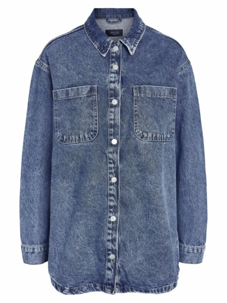 VILA Shirts^LONG DENIM SHIRT