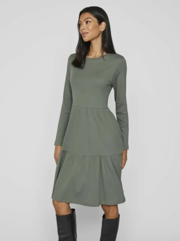 VILA Dresses^LONG SLEEVED MIDI DRESS
