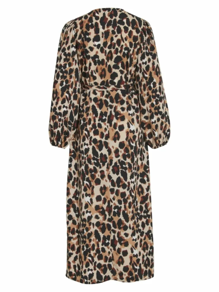 VILA Dresses^LONG SLEEVED MIDI WRAP DRESS