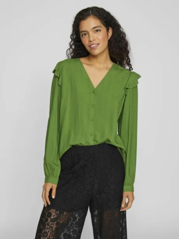 VILA Tops & T-shirts^LONG SLEEVED V-NECK TOP