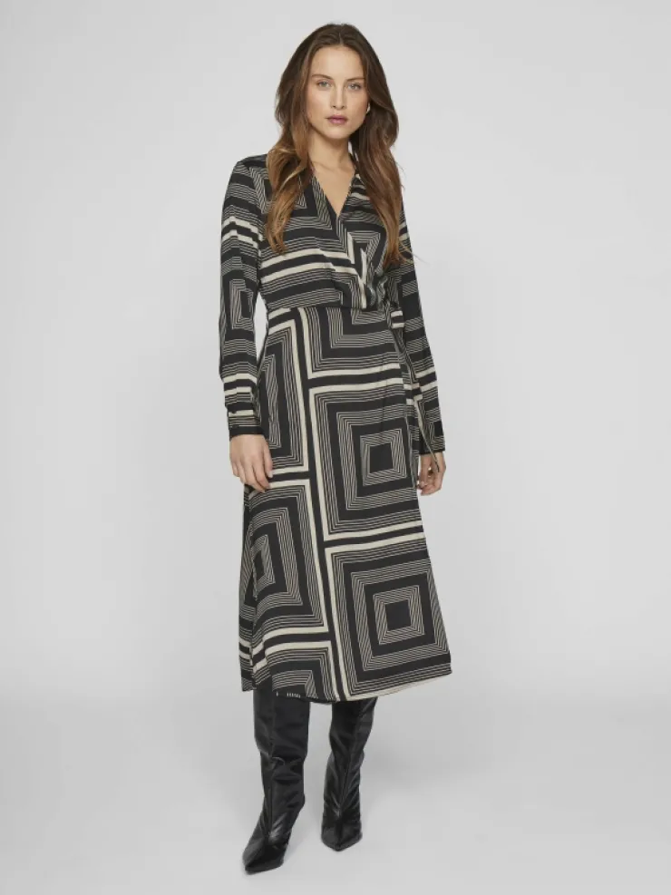 VILA Dresses^MIDI WRAP DRESS