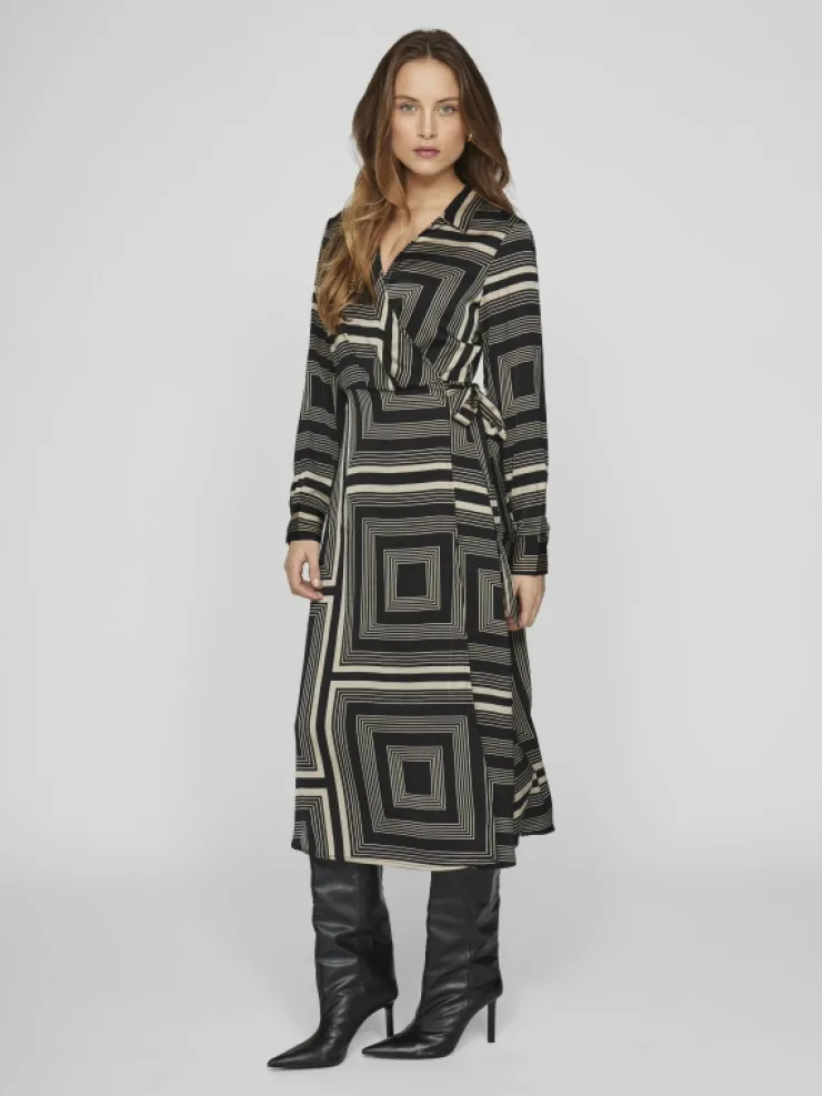 VILA Dresses^MIDI WRAP DRESS