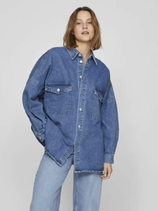 VILA Shirts | Tops & T-shirts^OVERSIZE DENIM SHIRT