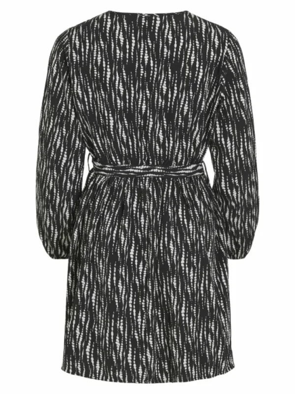 VILA Dresses^PATTERNED LONG SLEEVED WRAP DRESS