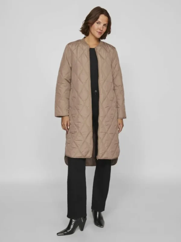 VILA Jackets & Coats^QUILTED ZIPPER COAT