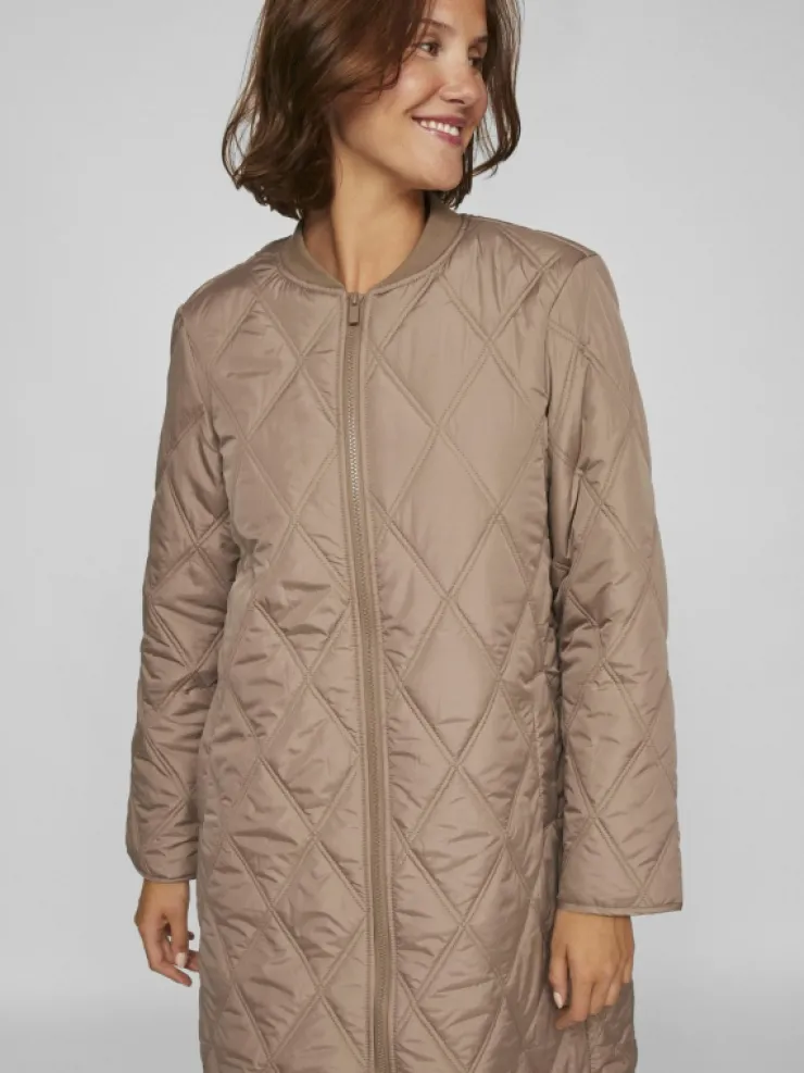 VILA Jackets & Coats^QUILTED ZIPPER COAT