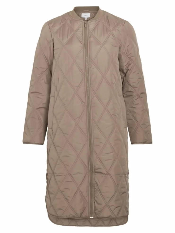 VILA Jackets & Coats^QUILTED ZIPPER COAT