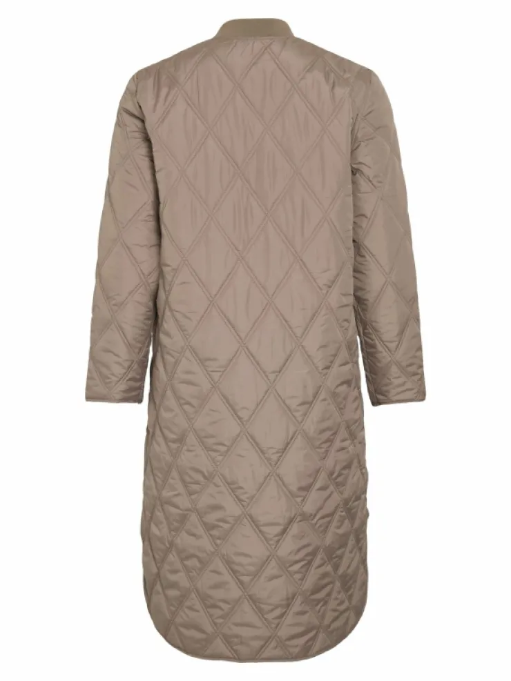 VILA Jackets & Coats^QUILTED ZIPPER COAT