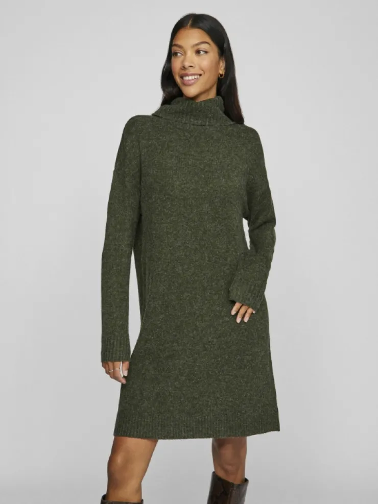VILA Knitwear | Dresses^ROLL NECK KNITTED DRESS