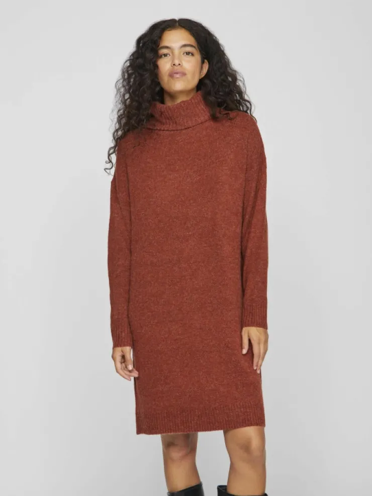 VILA Knitwear | Dresses^ROLL NECK KNITTED DRESS
