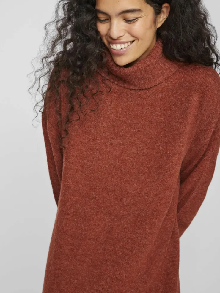 VILA Knitwear | Dresses^ROLL NECK KNITTED DRESS