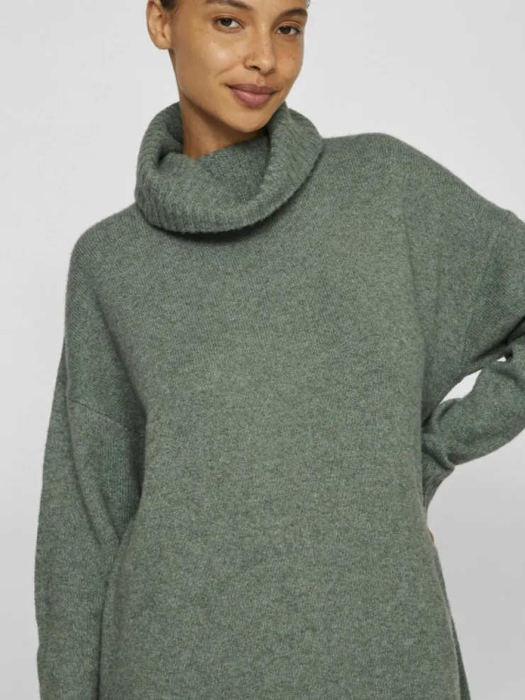 VILA Knitwear | Dresses^ROLL NECK KNITTED DRESS