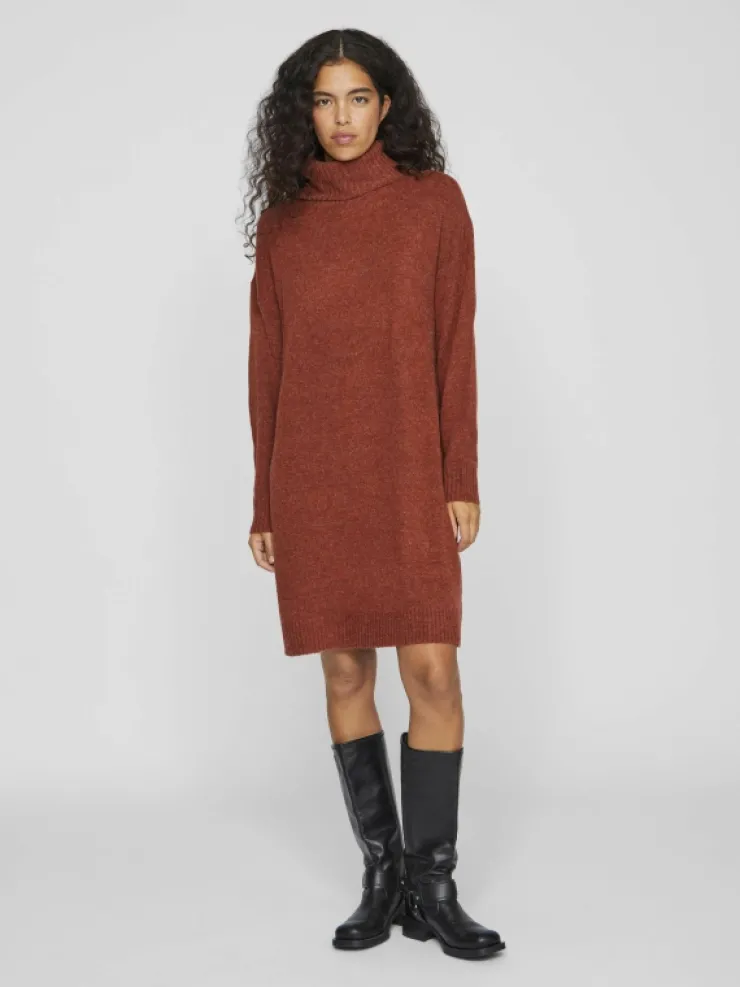 VILA Knitwear | Dresses^ROLL NECK KNITTED DRESS