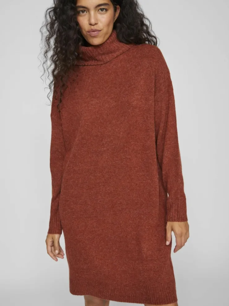 VILA Knitwear | Dresses^ROLL NECK KNITTED DRESS