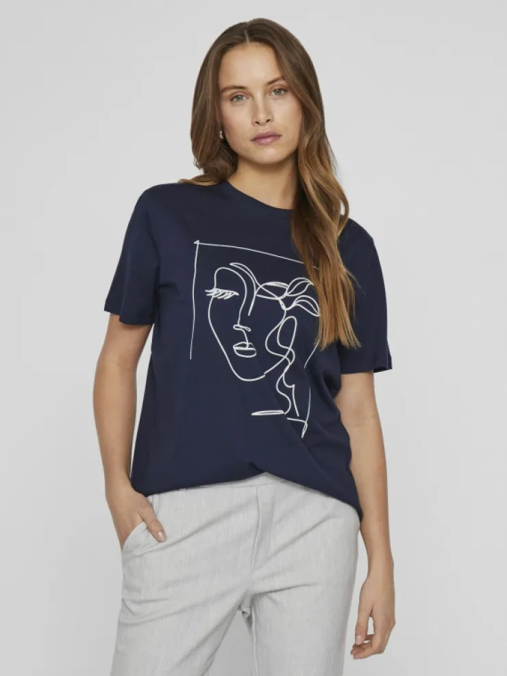 VILA Tops & T-shirts^ROUND NECK T-SHIRT