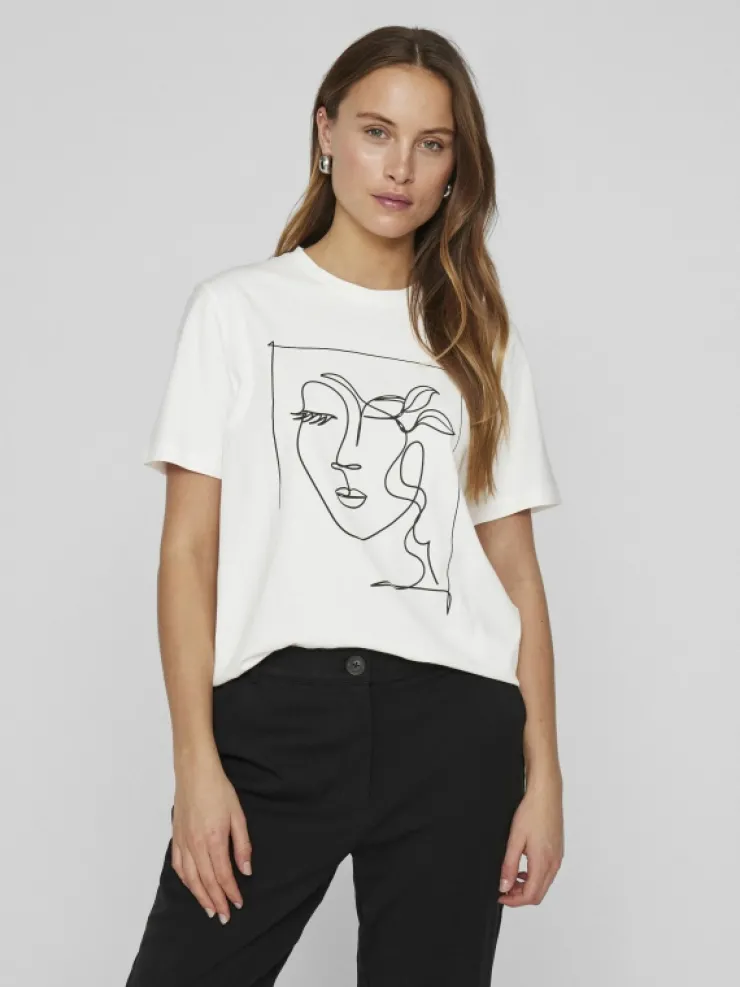 VILA Tops & T-shirts^ROUND NECK T-SHIRT