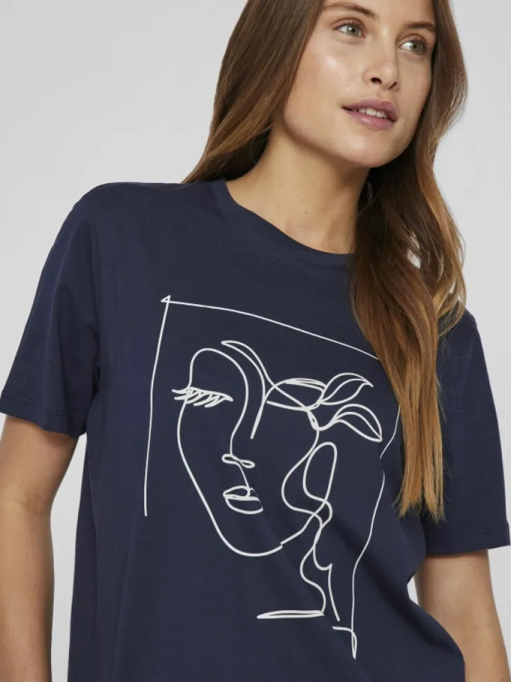 VILA Tops & T-shirts^ROUND NECK T-SHIRT