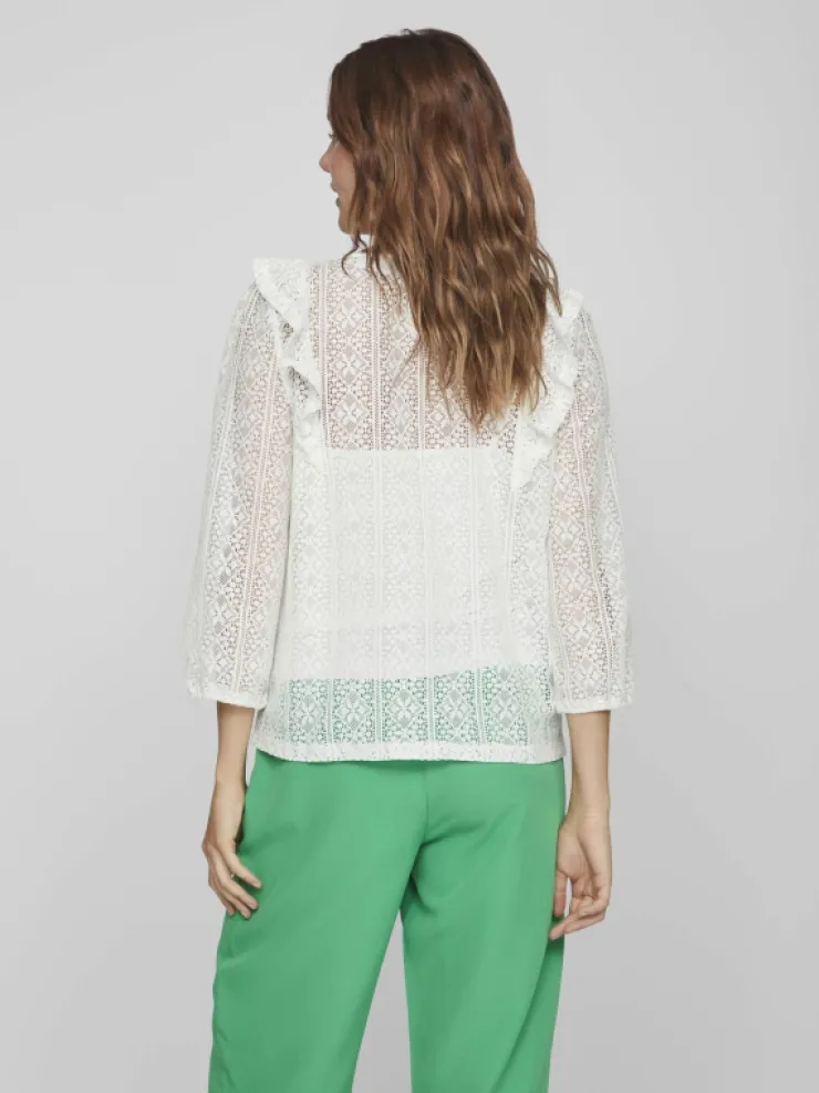 VILA Tops & T-shirts^RUFFLE 3/4 SLEEVED BLOUSE
