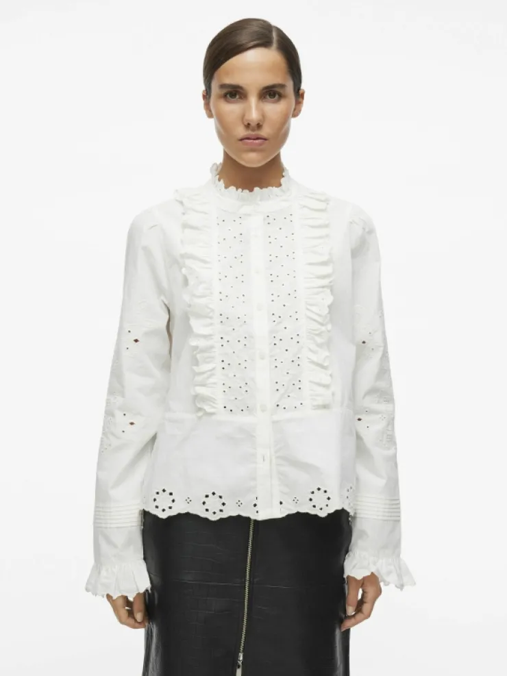 VILA Shirts | Tops & T-shirts^RUFFLE COLLAR SHIRT