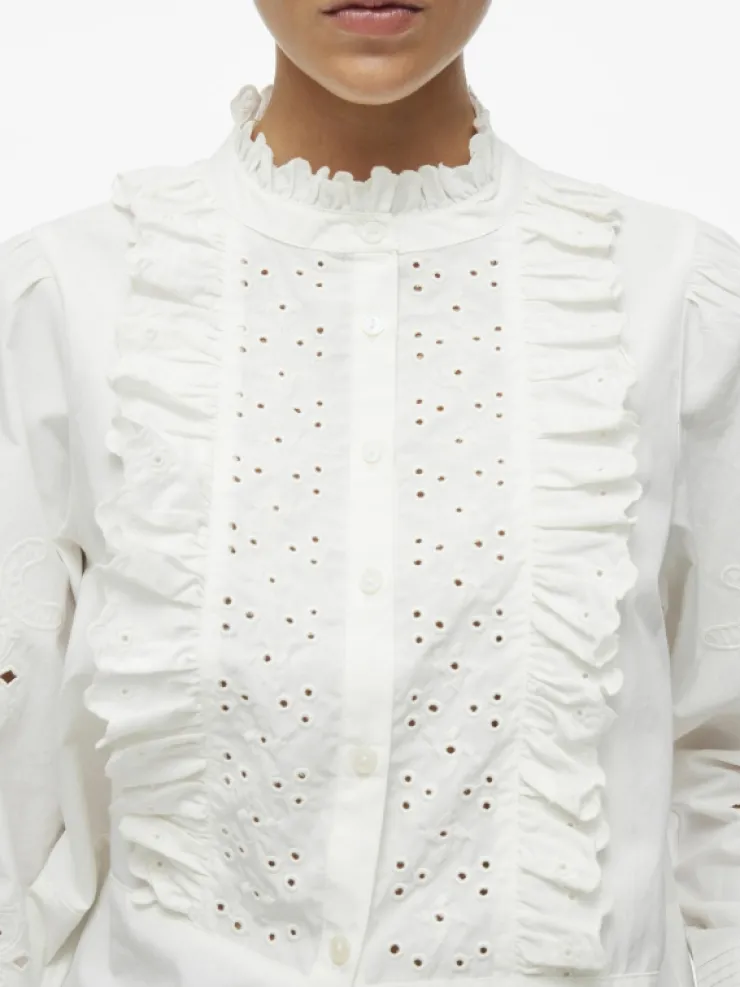 VILA Shirts | Tops & T-shirts^RUFFLE COLLAR SHIRT